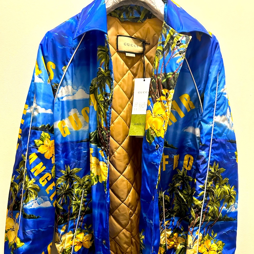 Gucci Women’s/Men's Blue Printed Jacket sz 44